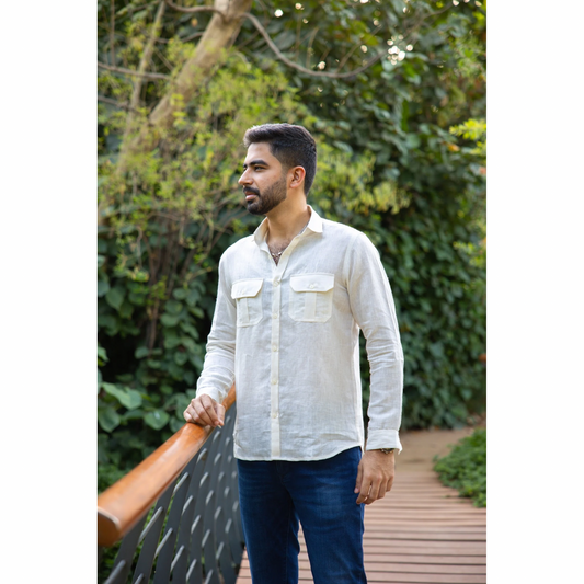 Linen Patch Pocket Shirt